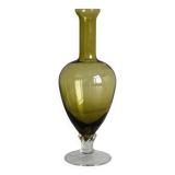 Vintage yellow glass soliflore vase