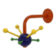 Mina multicoloured wall coat rack by Ikea, 1990