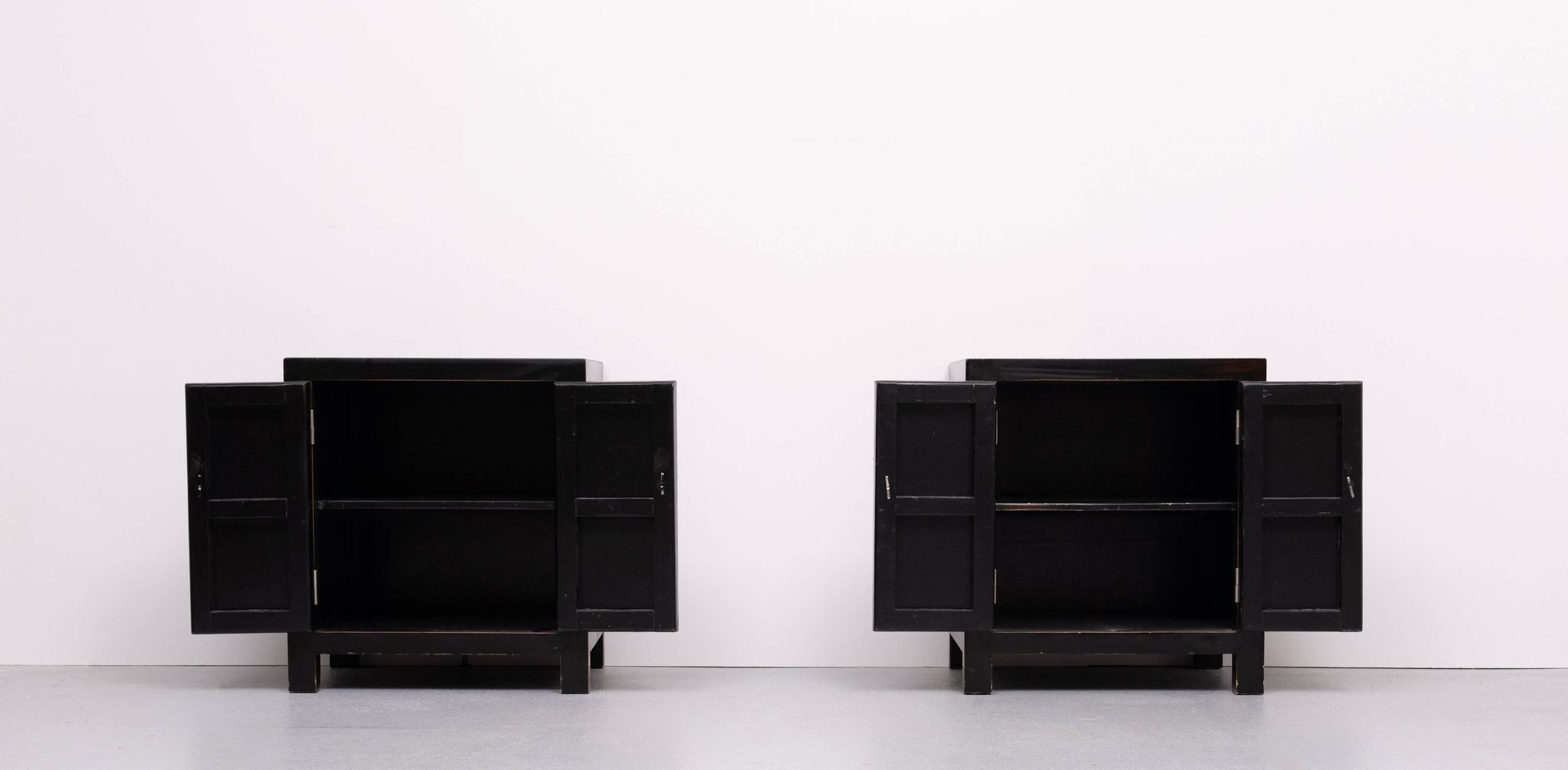 pair Chinese Black Night stands 1970s