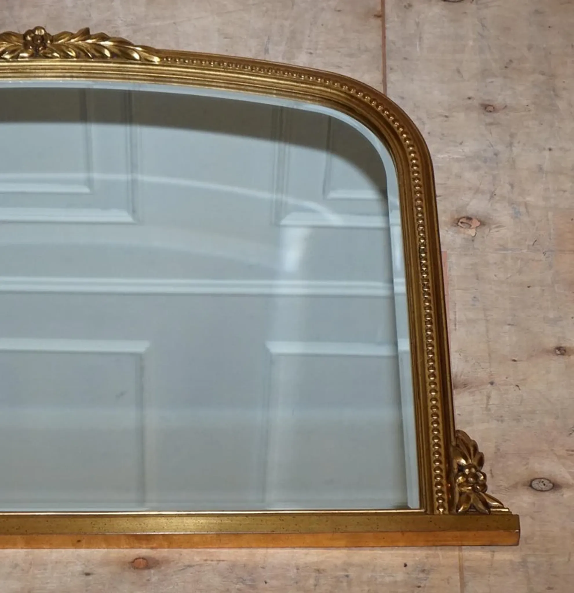 Vintage Victorian Gold Wall Mirror