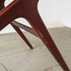1950s Ilse Möbel coffee table with a black glass top.
