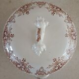 6 plates and vegetable iron earth Lunéville