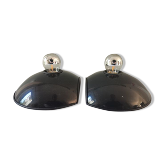 Pair of Italian design wall lamps T. Cimini for Lumina - "Emi"