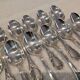 12 silver-plated coffee spoons by Christofle Marly, 13.6 cm