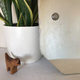 Octagonal antique beveled wall mirror