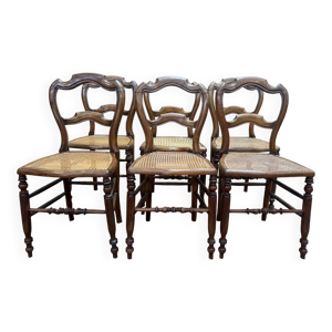 Série de 6 chaises Louis-Philippe