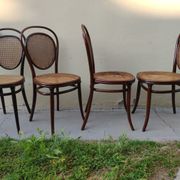 Set of 4 Thonet chairs nr 7 from 1865 ca