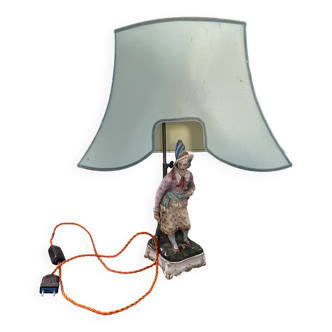 Staffordshire porcelain table lamp