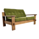 Brutalist oak sofa