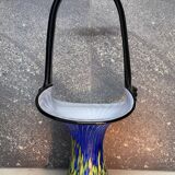 Panière en verre soufflé