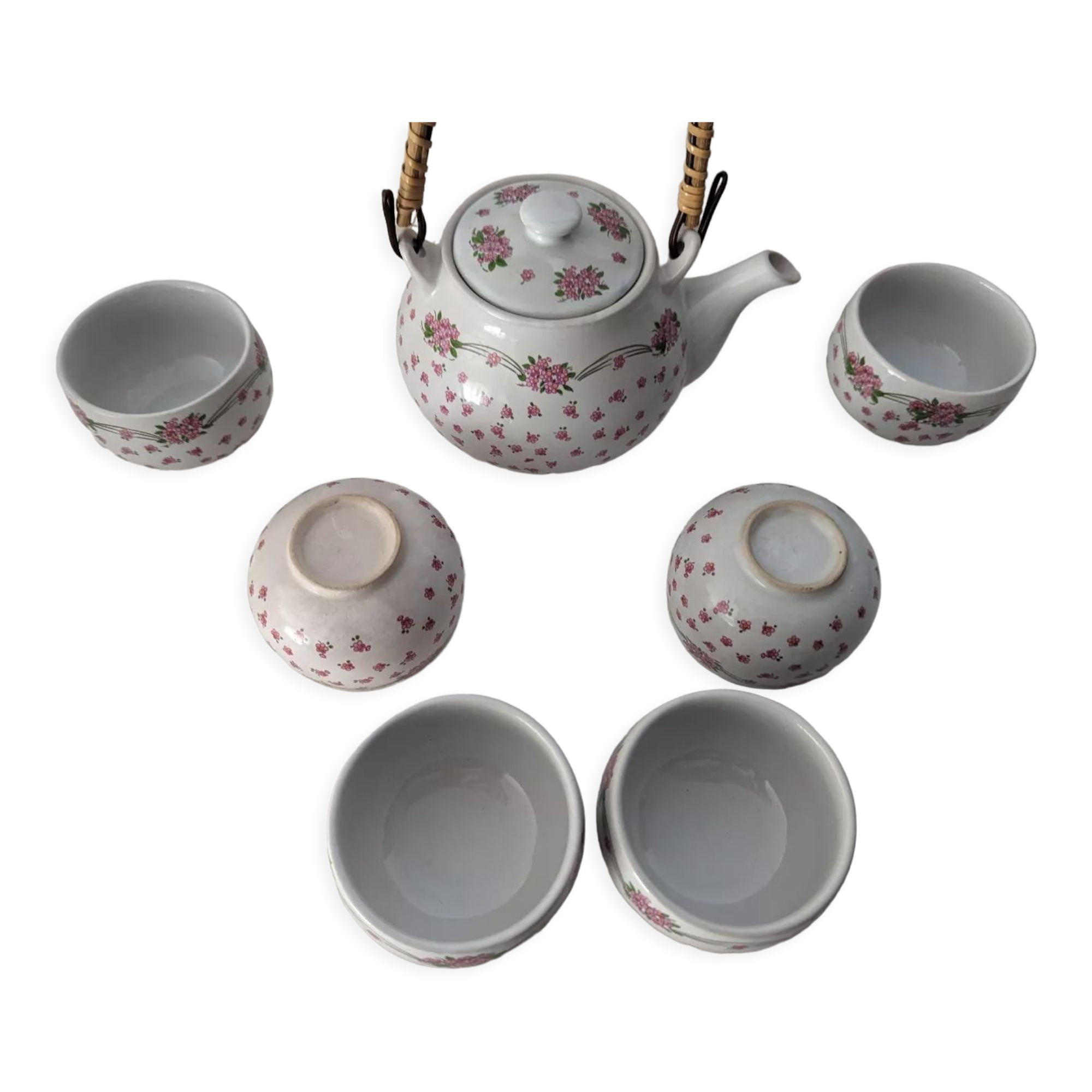 Ancient Japanese tea set