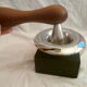 Walnut cracker stylish scandinavian design in steel/rubber/vintage wood collector