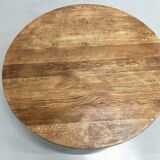 Circular oak coffee table, circa 1950