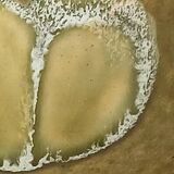 2 glazed ceramic salad bowls, stylized apples, 1970