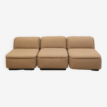 Modular sofa 3 armchairs Italian design 1980