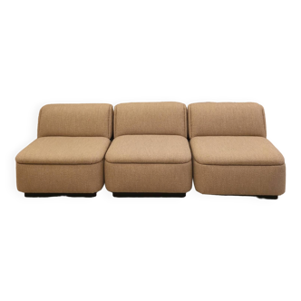 Modular sofa 3 armchairs Italian design 1980