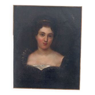 Portrait de jeune femme du XIXe siècle