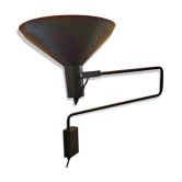 Applique murale articulée en métal / Lampe trombone / Hoogervorst pour Anvia / Grand format / Années 1970