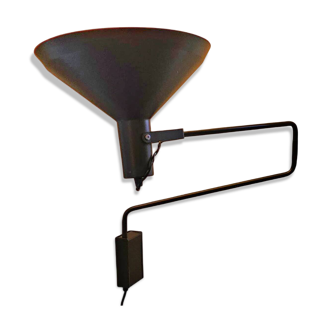 Articulating metal wall light / Paperclip lamp / Hoogervorst for Anvia / Large edition / 1970s
