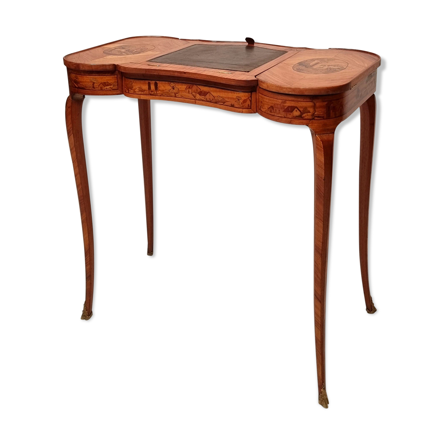 Louis XV style writing table - Bois De Rose - 19th