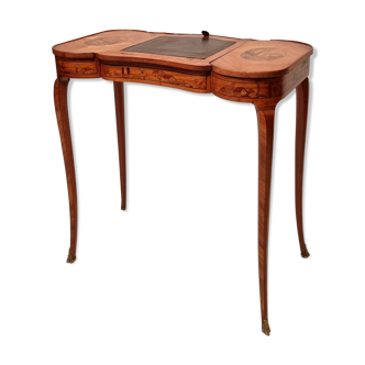 Louis XV style writing table - Bois De Rose - 19th