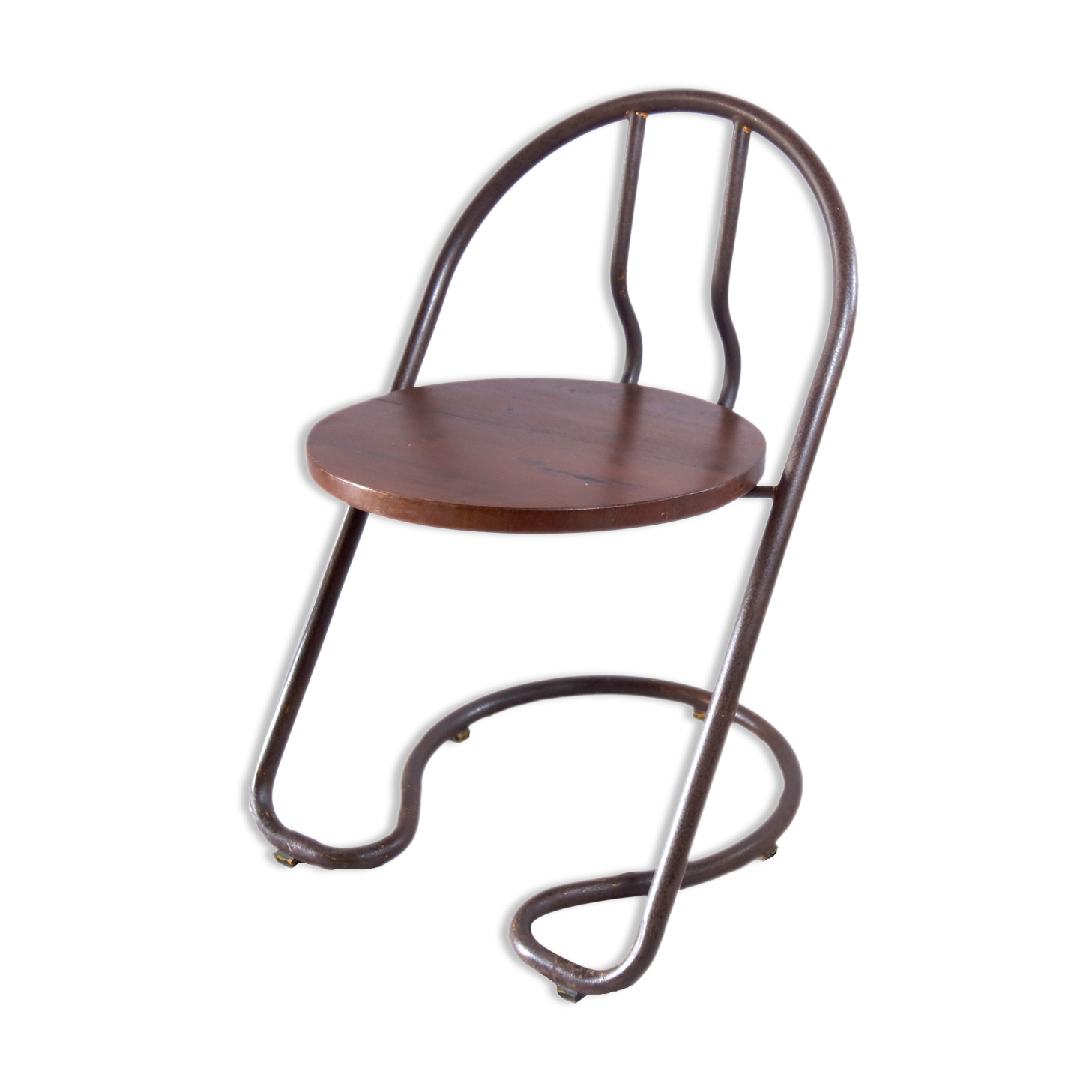 Industrial metal chair