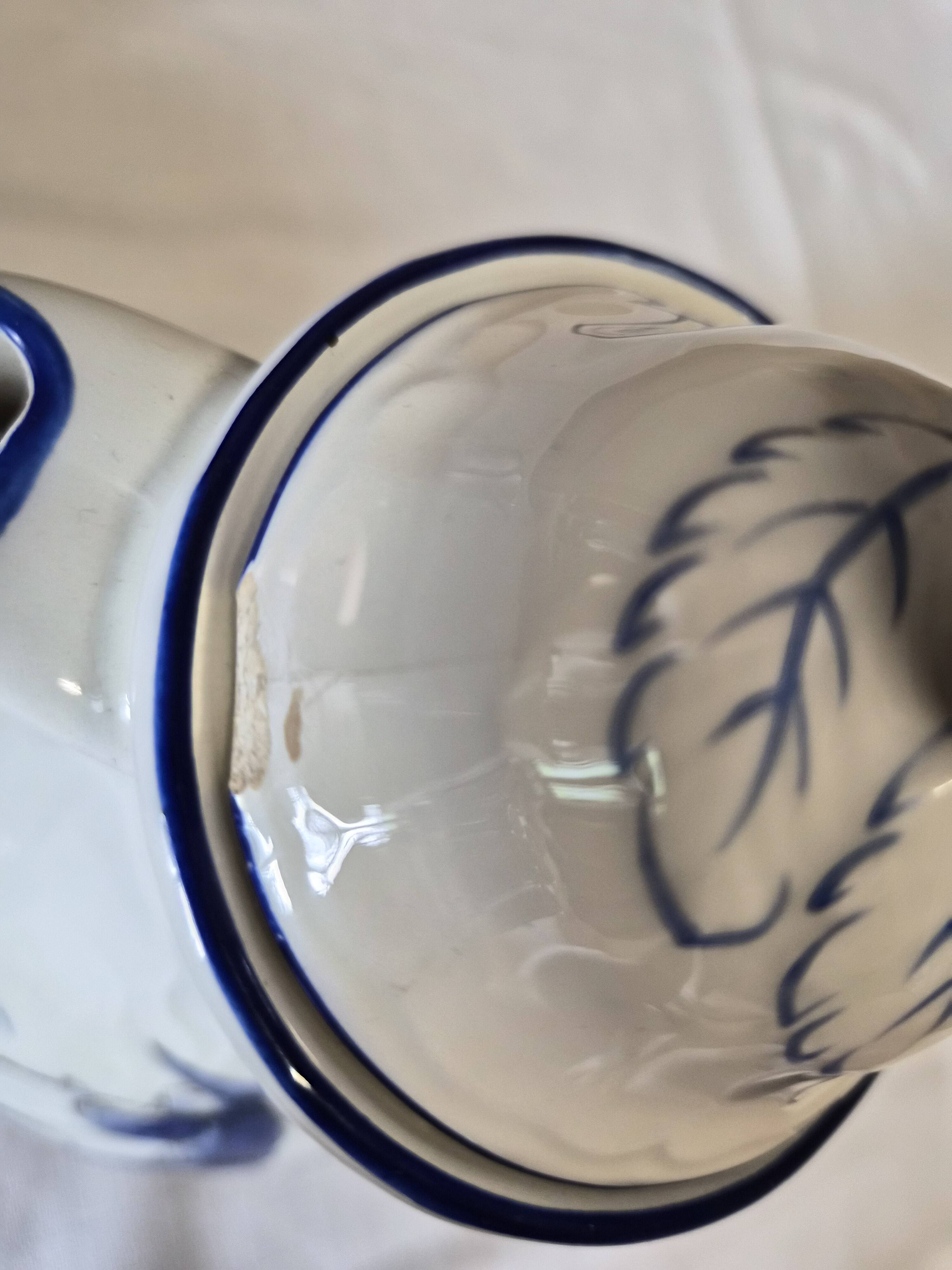 Rare Lunéville Art Deco tea set with Japonisme inspiration, 27 pieces.