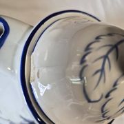 Rare Lunéville Art Deco tea set with Japonisme inspiration, 27 pieces.