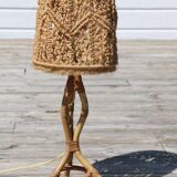 tripod rattan lamp and rope lampshade