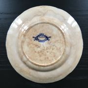 Blue floral decorated plate