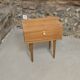 Scandinavian bedside table with hinged drawer