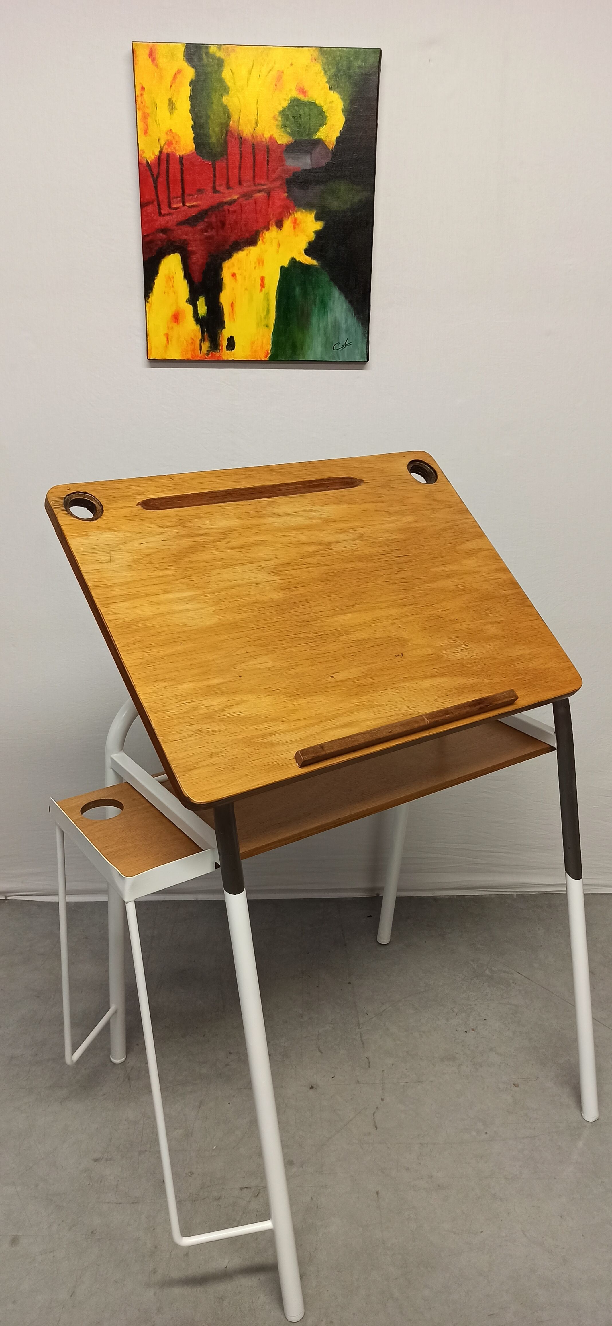 School desk / vintage drawing table
