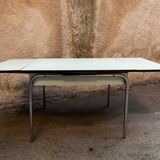 Green formica table, 1970