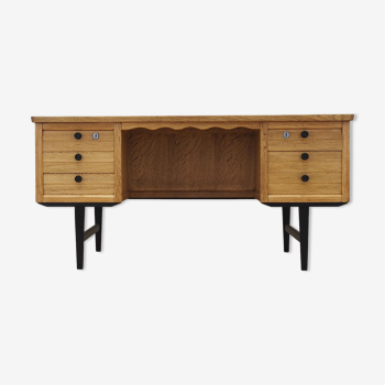 Oak desk, Danish design, 1960s, designer: Henning Kjaernulf