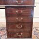 Bureau anglais classique avec incrustation en cuir