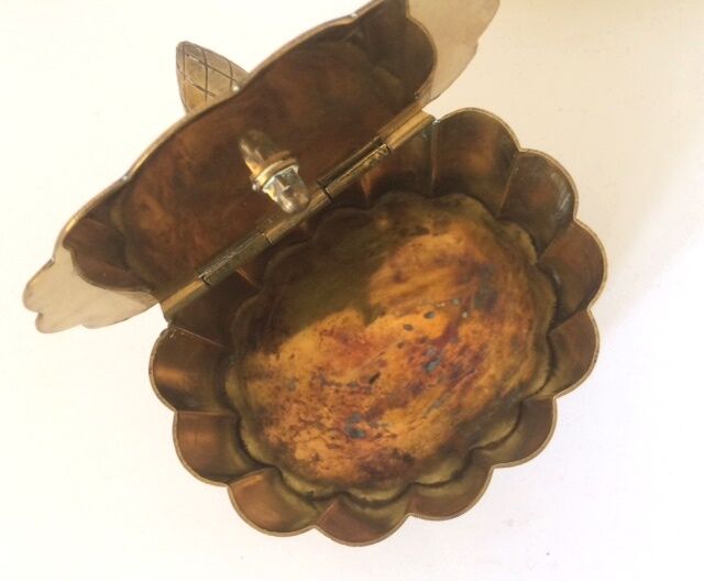 Art nouveau brass box