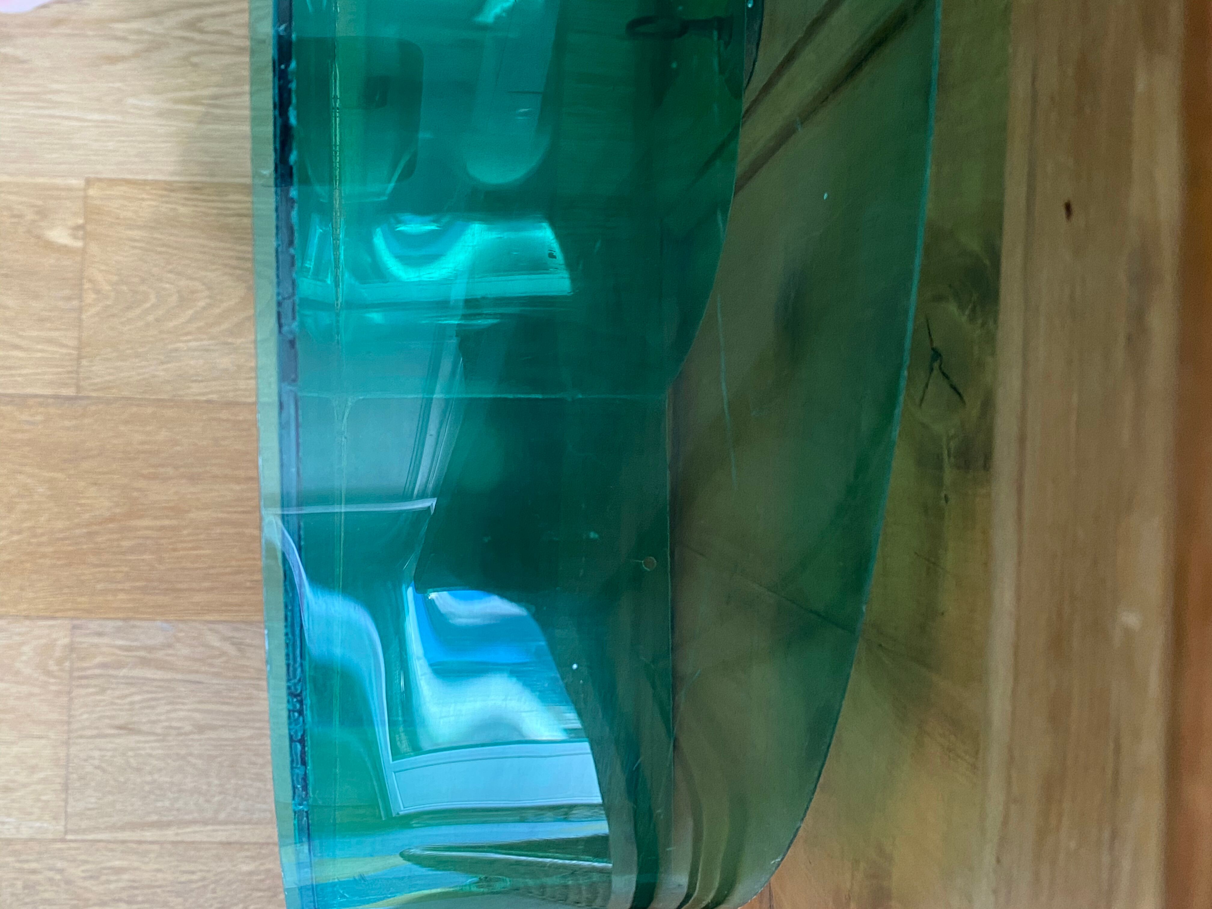 Letter signs C in transparent plexiglass