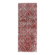 Vintage Turkish Oushak Handmade Wool Cotton Pink Runner 76x200