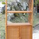 Bibliothèque rotin vintage 1970 meuble 2 portes et étagères