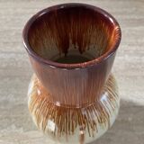 Vintage glazed terracotta vase