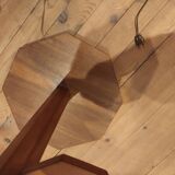 Lampadaire ancien vintage bois