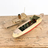 Vintage wooden boat model