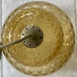 Vintage amber glass suspension