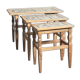 Henning Kjærnulf set of three oak nesting tables for EG Kvalitets, Denmark 1960s