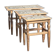 Henning Kjærnulf set of three oak nesting tables for EG Kvalitets, Denmark 1960s