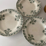 4 green BFK nasturtium plates