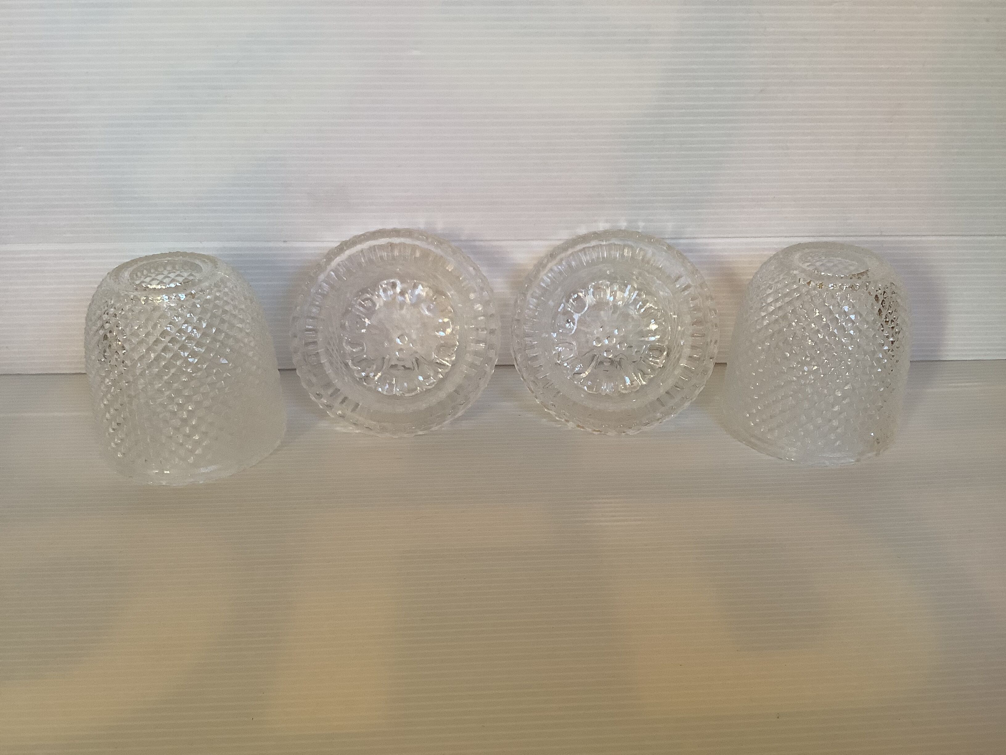 Pair of diamond glass photophores