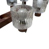 Art Deco light fixture composed of six lights