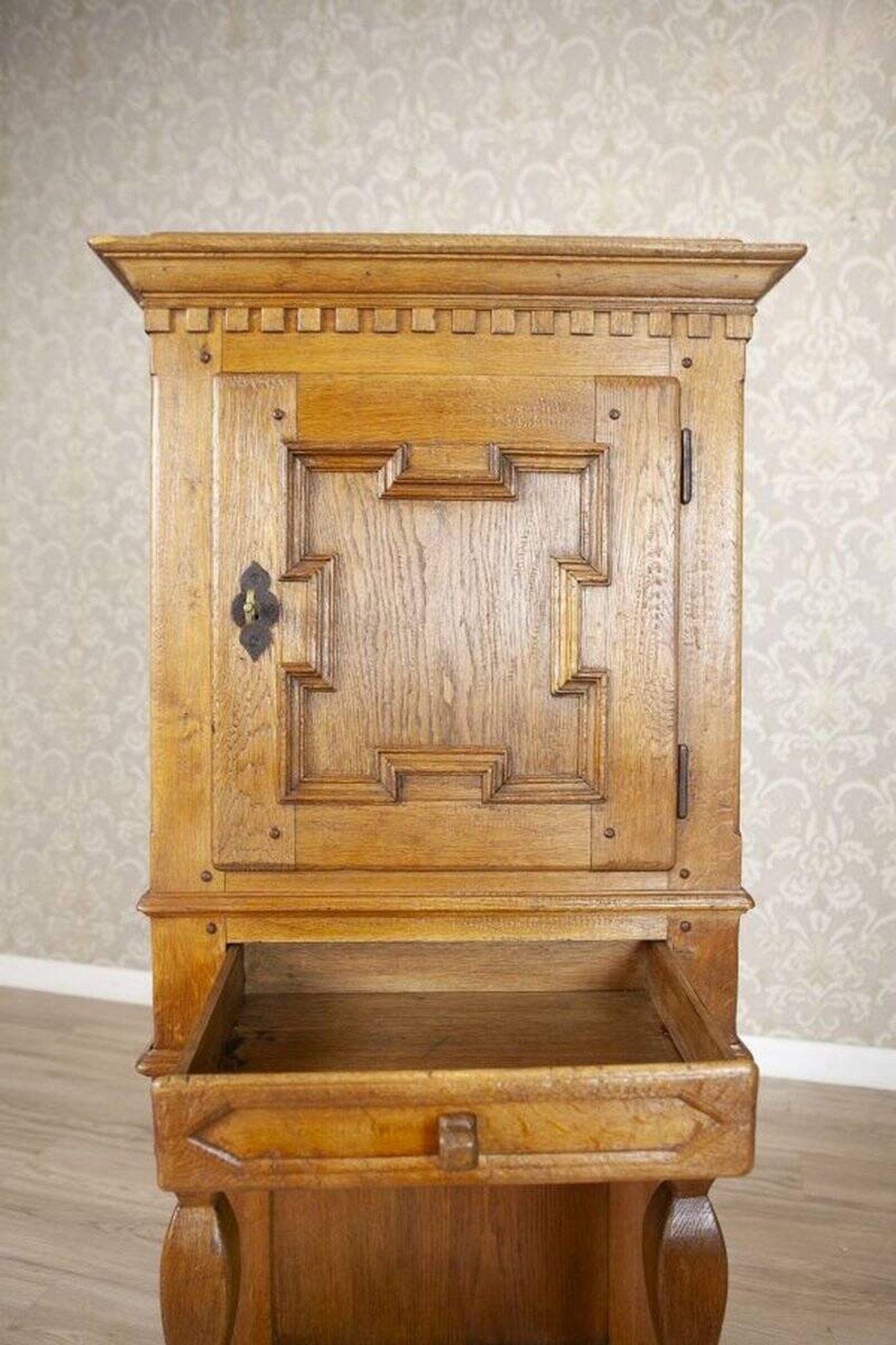 Rustic Oak Cabinet, Late 19th Century