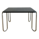 Table basse noire et tubulaire modèle B-10 par Marcel Breuer pour Thonet